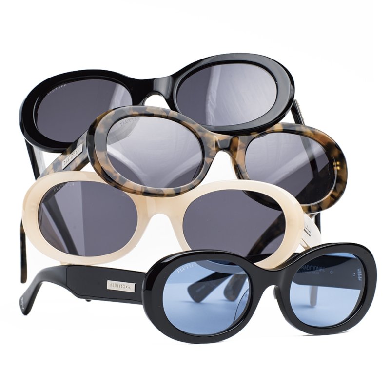 画像1: FLUTTER (フラッター) | Acetate Narrow Oval Glasses 