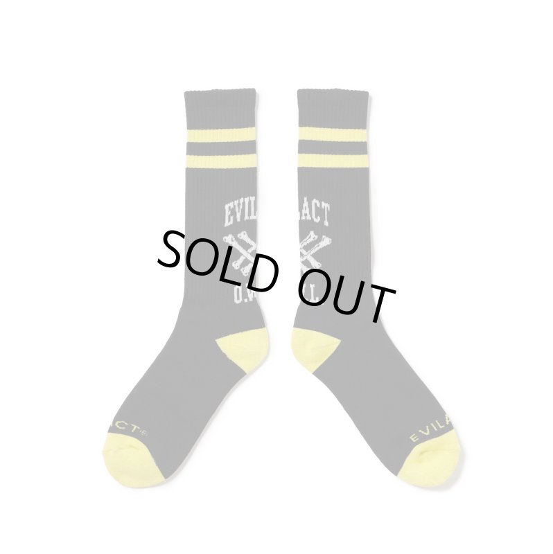 画像1: EVILACT (イーヴルアクト) | CROSS BONE SOCKS  (1)