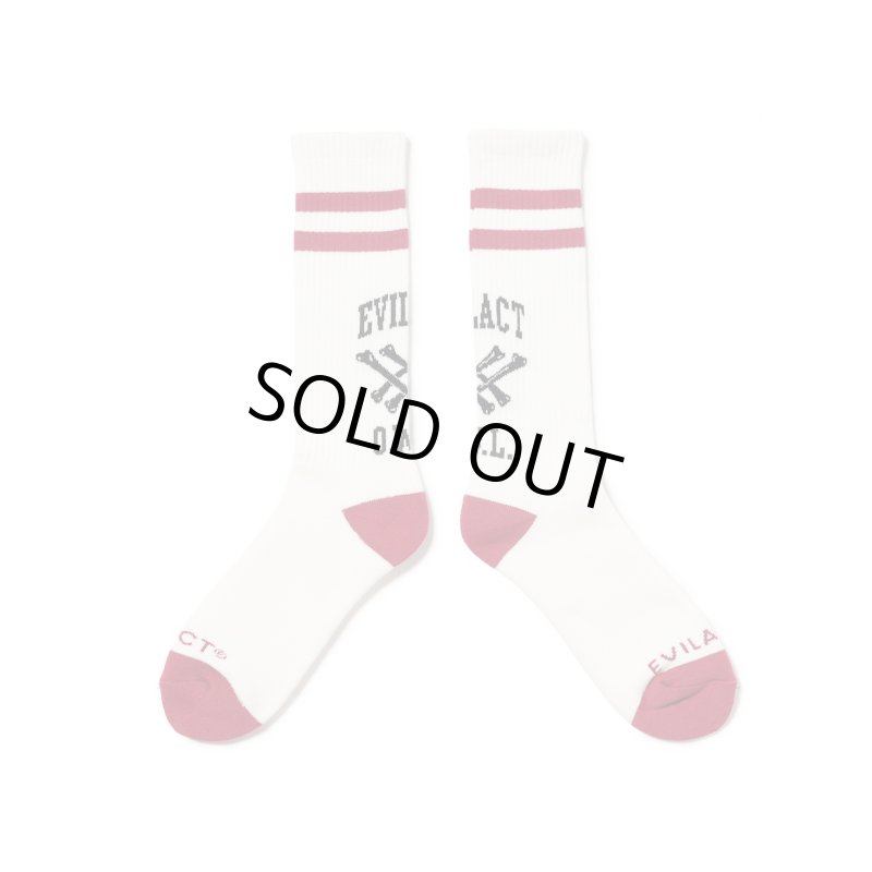 画像1: EVILACT | CROSS BONE SOCKS  (1)