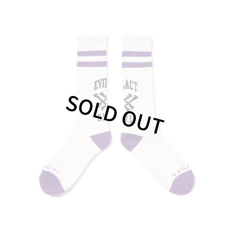 画像1: EVILACT | CROSS BONE SOCKS  (1)