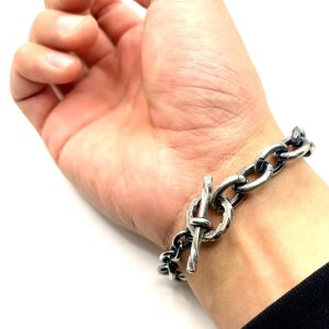 画像6: HATCHET Metal Work Studio (ハチェットメタルワークスタジオ) | HB-25-SP "SilverPlating"(Silver925 Parts) Bracelet 