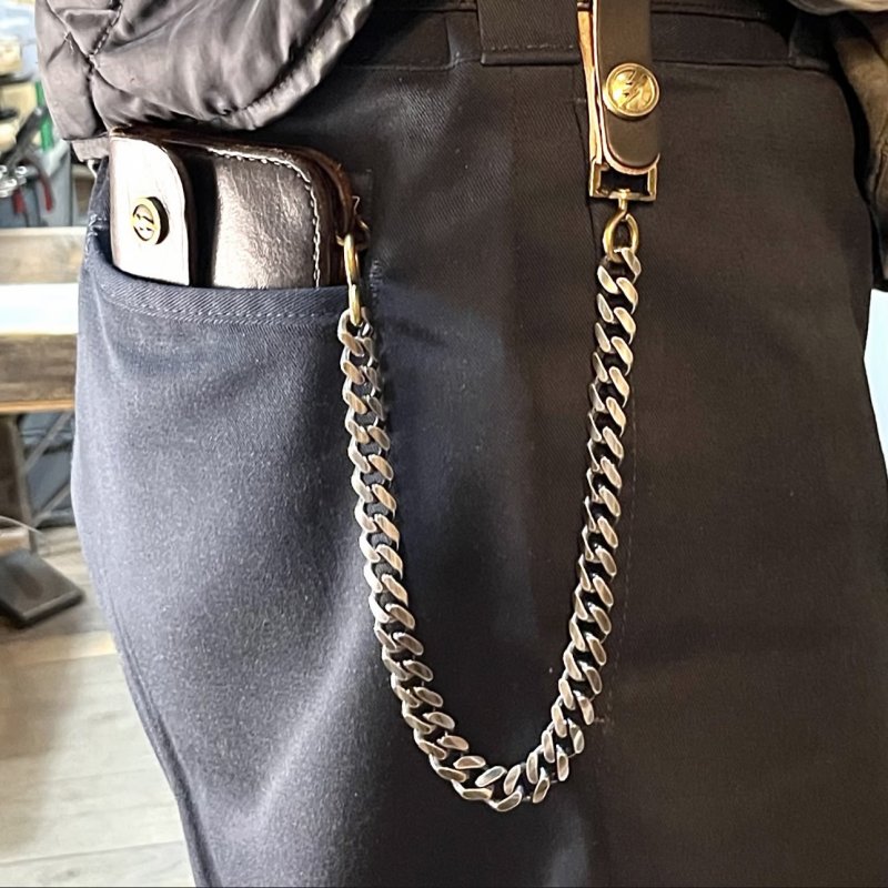 画像5: HATCHET Metal Work Studio (ハチェットメタルワークスタジオ) | "TRACKER" SilverPlating WalletChain  (5)