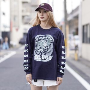 画像1: BLUCO (ブルコ) | HEAVY DRY COTTON PRINT L/S TEE -Artwork by 遊鷹- 