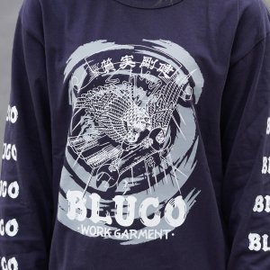 画像6: BLUCO (ブルコ) | HEAVY DRY COTTON PRINT L/S TEE -Artwork by 遊鷹- 