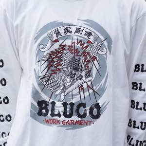 画像4: BLUCO (ブルコ) | HEAVY DRY COTTON PRINT L/S TEE -Artwork by 遊鷹- 