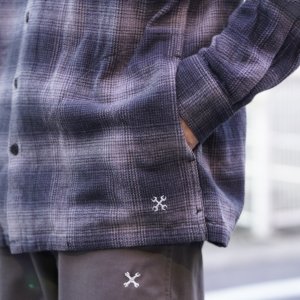 画像5: BLUCO (ブルコ) | OMBRE CHECK FLANNEL SHIRT 