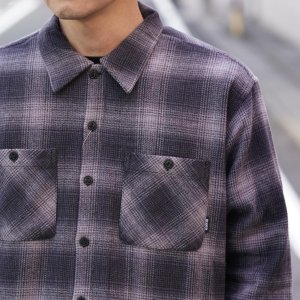 画像3: BLUCO (ブルコ) | OMBRE CHECK FLANNEL SHIRT 