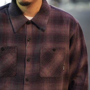 画像3: BLUCO (ブルコ) | OMBRE CHECK FLANNEL SHIRT 