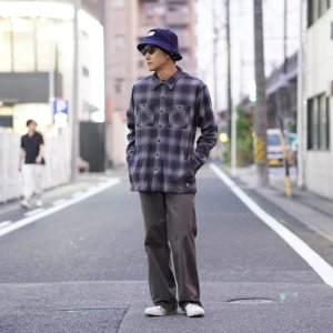 画像6: BLUCO (ブルコ) | OMBRE CHECK FLANNEL SHIRT 
