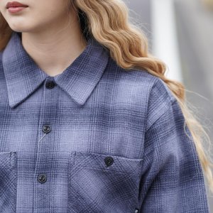 画像3: BLUCO (ブルコ) | OMBRE CHECK FLANNEL SHIRT 