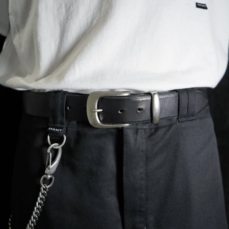 画像4: EVILACT (イーヴルアクト) | EVILACT "SADDLE LEATHER BELT 35mm"  (4)