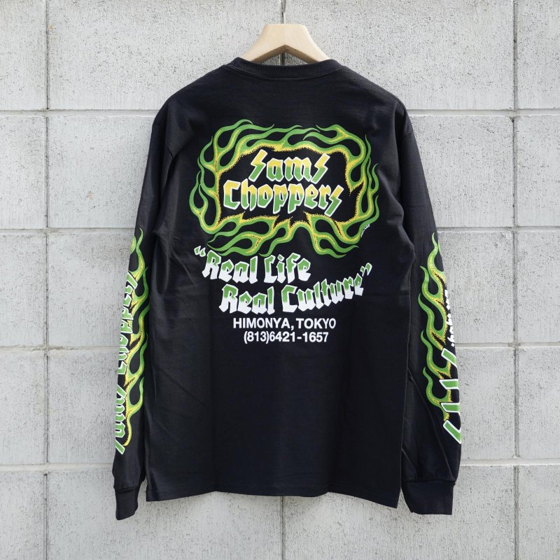 画像1: SAMS (サムズ) | SAMS FLAMES LONG SLEEVE TEE  (1)
