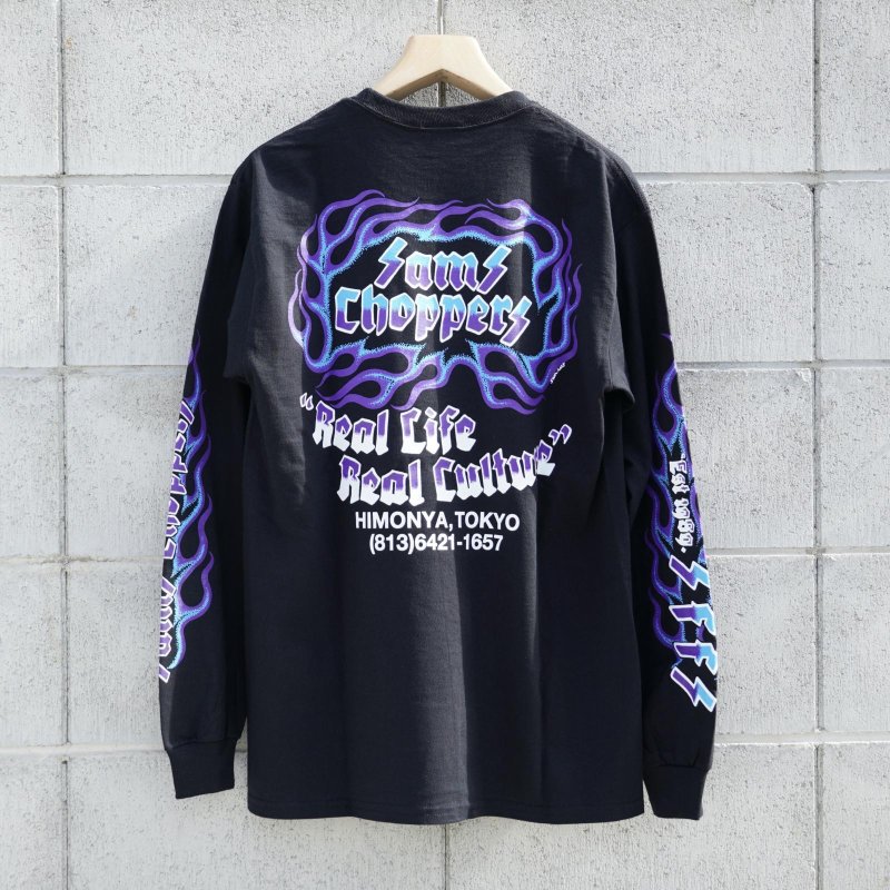 画像1: SAMS (サムズ) | SAMS FLAMES LONG SLEEVE TEE  (1)