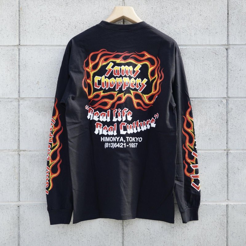 画像1: SAMS (サムズ) | SAMS FLAMES LONG SLEEVE TEE  (1)