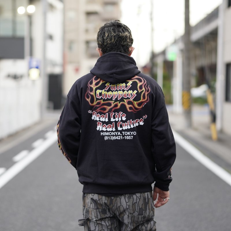 画像3: SAMS (サムズ) | SAMS FLAMES HOODIE  (3)