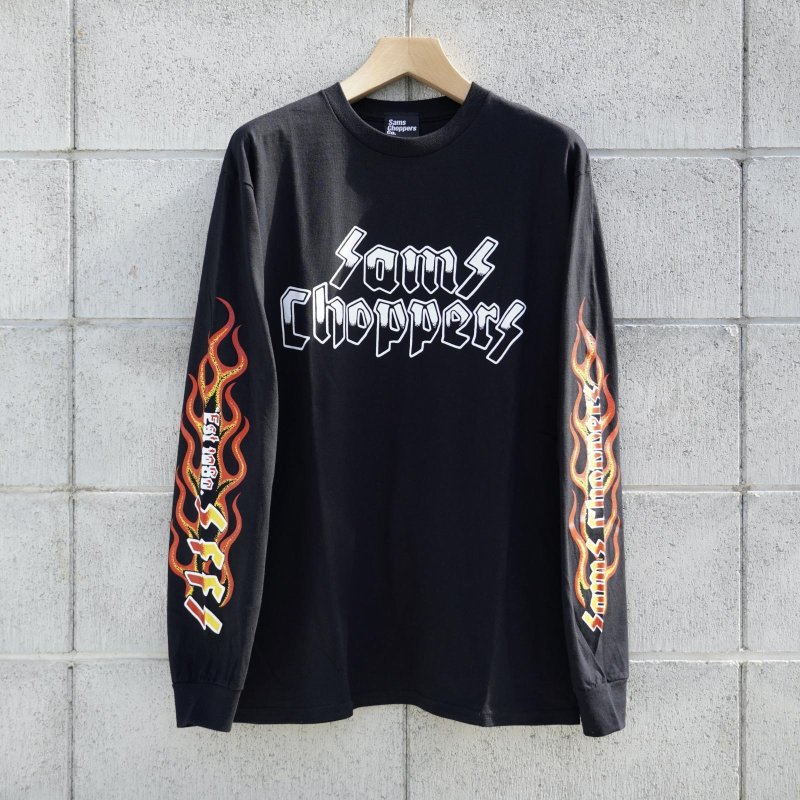 画像2: SAMS (サムズ) | SAMS FLAMES LONG SLEEVE TEE  (2)