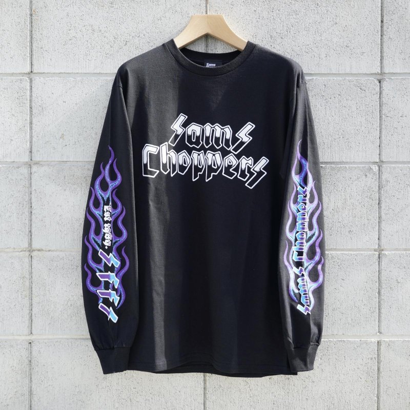 画像2: SAMS (サムズ) | SAMS FLAMES LONG SLEEVE TEE  (2)