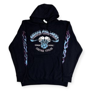 画像1: FRISCO CHOPPERS | FLAMING SKULL HOODIE 
