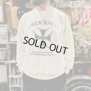 画像2: HWZN.MFG.CO. | IRONCROSS CREWNECK SWEAT 