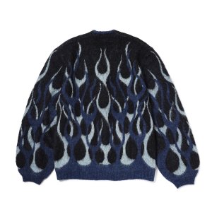画像2: EVILACT (イーヴルアクト) | FLAMES MOHAIR CARDIGAN 