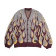 画像1: EVILACT (イーヴルアクト) | FLAMES MOHAIR CARDIGAN  (1)