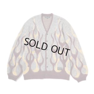 画像1: EVILACT (イーヴルアクト) | FLAMES MOHAIR CARDIGAN 