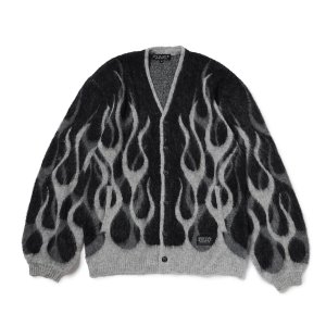 画像1: EVILACT (イーヴルアクト) | FLAMES MOHAIR CARDIGAN 
