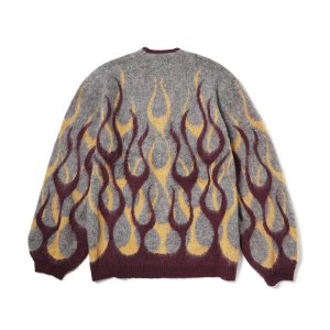 画像2: EVILACT (イーヴルアクト) | FLAMES MOHAIR CARDIGAN 