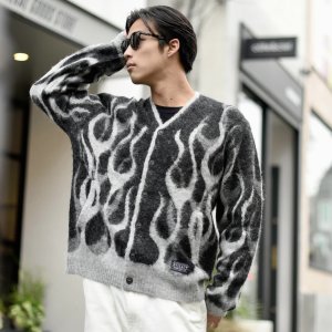 画像4: EVILACT (イーヴルアクト) | FLAMES MOHAIR CARDIGAN 