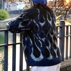 画像6: EVILACT (イーヴルアクト) | FLAMES MOHAIR CARDIGAN 