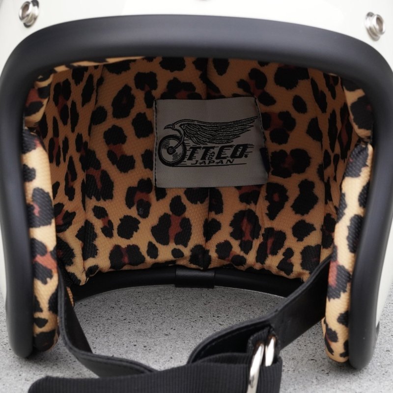 画像7: TT&CO. (ティーティーアンドカンパニー) | 500-TX DILECT INTERIOR LEOPARD JET HELMET ヘルメット  (7)