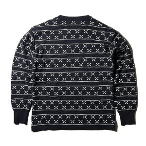 画像2: DAZZLESUGAR (ダズルシュガー) | Jacquard Henley L/S tee 