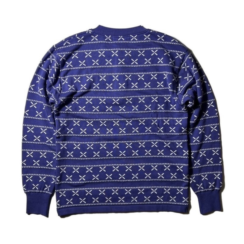 画像2: DAZZLESUGAR (ダズルシュガー) | Jacquard Henley L/S tee  (2)