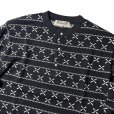 画像3: DAZZLESUGAR (ダズルシュガー) | Jacquard Henley L/S tee  (3)