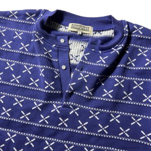 画像4: DAZZLESUGAR (ダズルシュガー) | Jacquard Henley L/S tee 