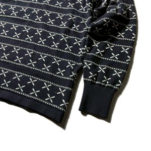 画像5: DAZZLESUGAR (ダズルシュガー) | Jacquard Henley L/S tee 