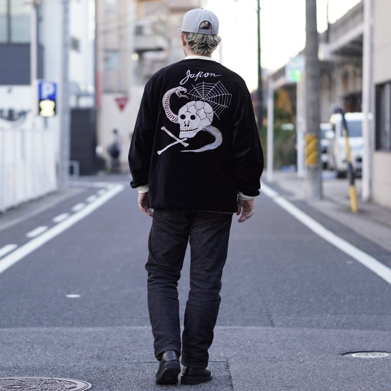 画像8: THRIFTY LOOK | SNAKE & SKULL SOUVENIR JACKET  (8)