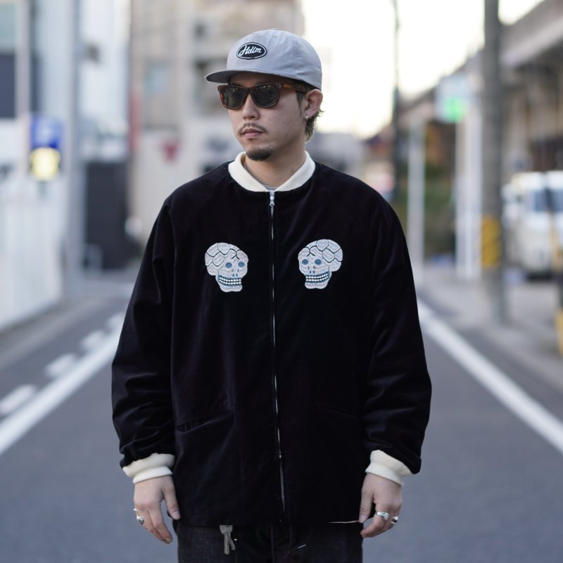 画像1: THRIFTY LOOK | SNAKE & SKULL SOUVENIR JACKET  (1)