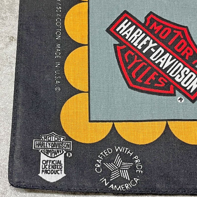 画像2: Harley-Davidson | 90s バンダナ A (NOS)  (2)