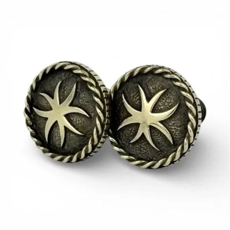 画像1: HWZN.MFG.CO. | EIGHT LEGGED CROSS LICENSE PLATE BOLT  (1)