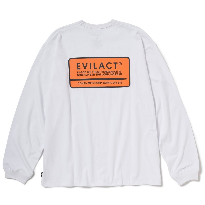 画像1: EVILACT (イーヴルアクト) | BOX LOGO LS  (1)