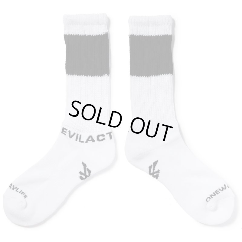 画像1: EVILACT | LINE LOOSE SOCKS  (1)