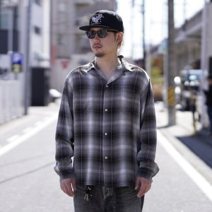 画像1: TOWNCRAFT | 60S OMBRE LOOP COLLAR SHIRTS 