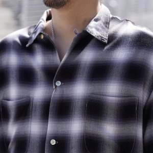 画像3: TOWNCRAFT | 60S OMBRE LOOP COLLAR SHIRTS 