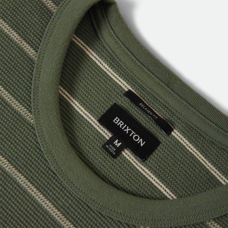 画像2: BRIXTON (ブリクストン) | SHIELD PIQUE S/S BOXY KNIT TEE  (2)