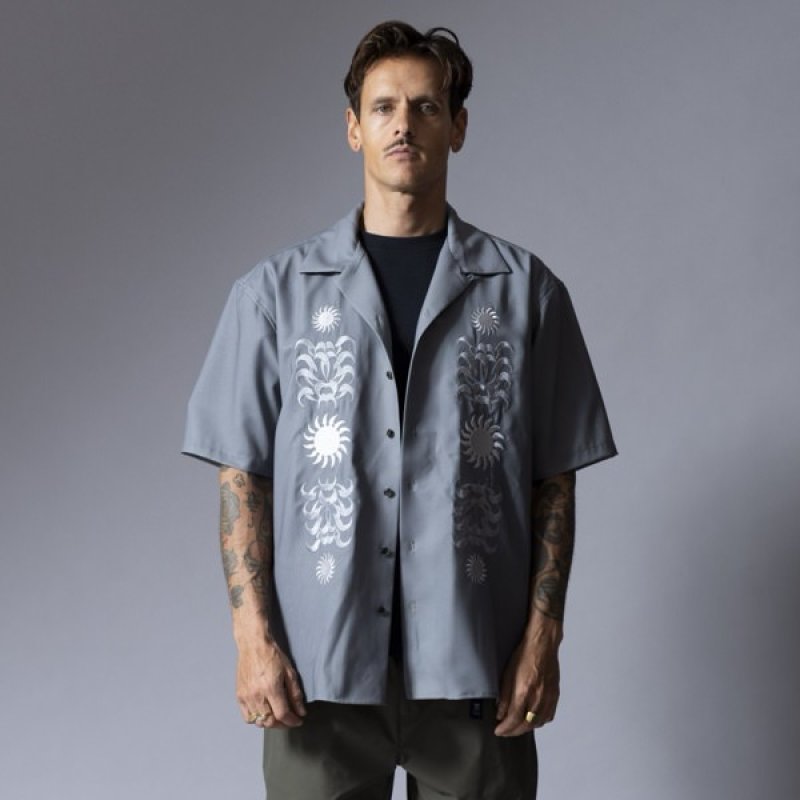 画像7: ROARK (ロアーク) | "PALM EMBROIDERY" GONZO S/S  (7)