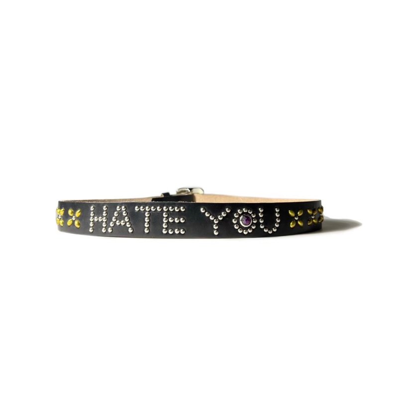 画像2: DAZZLESUGAR | -HATE YOU studs belt-  (2)