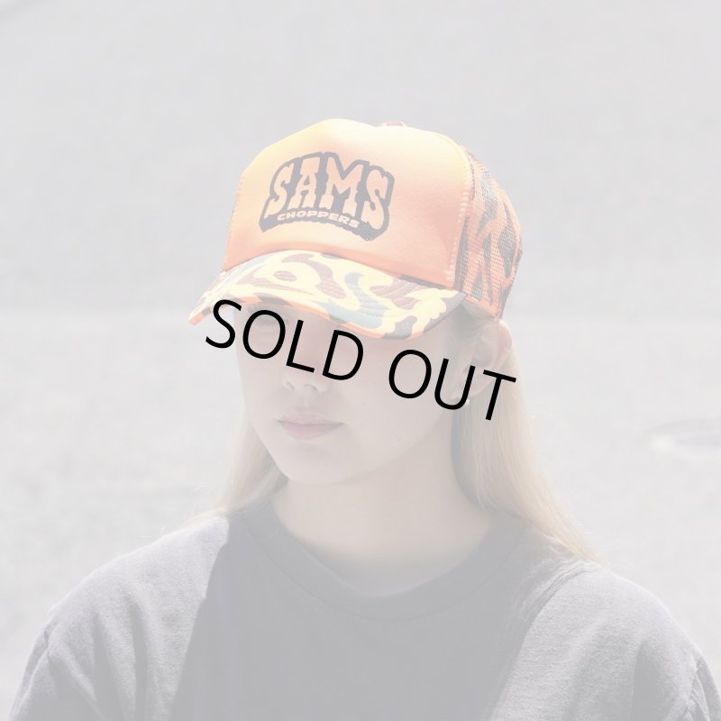 画像6: SAMS | ORANGE CAMO CAP  (6)