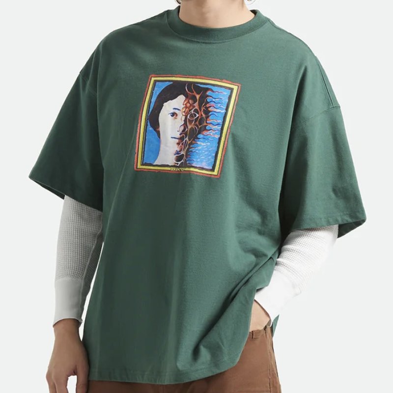 画像1: BRIXTON | TRANSFORM S/S OVERSIZED TEE  (1)