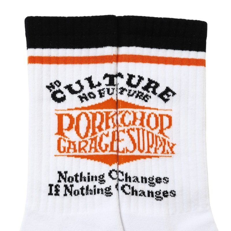 画像2: PORKCHOP GARAGE SUPPLY | WAVE LOGO SOX  (2)